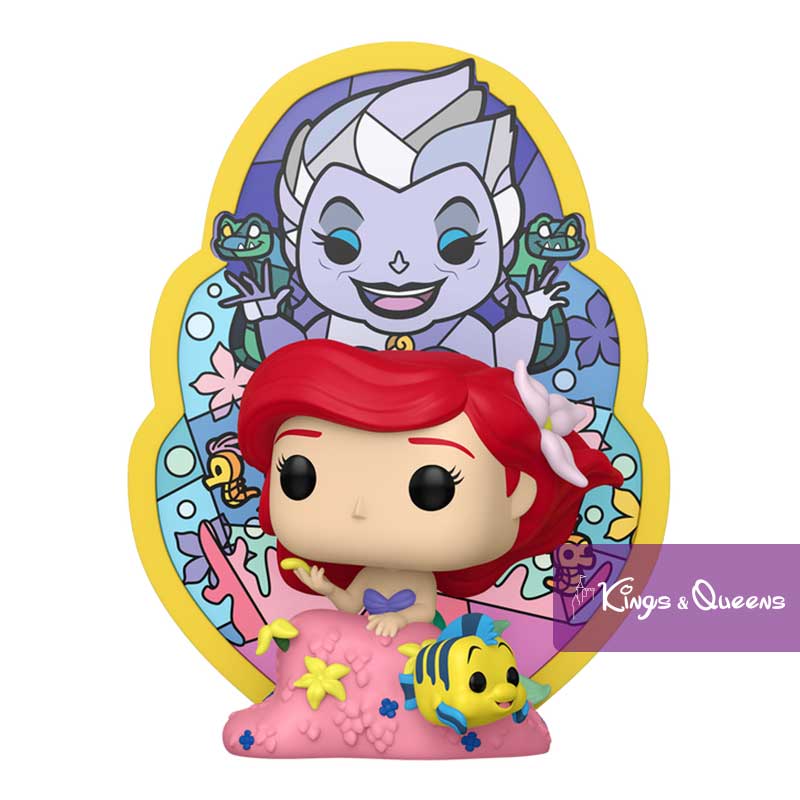 Disney Funko Pop Deluxe Ariel Little Mermaid Stain Glass Ursula 77991 1702