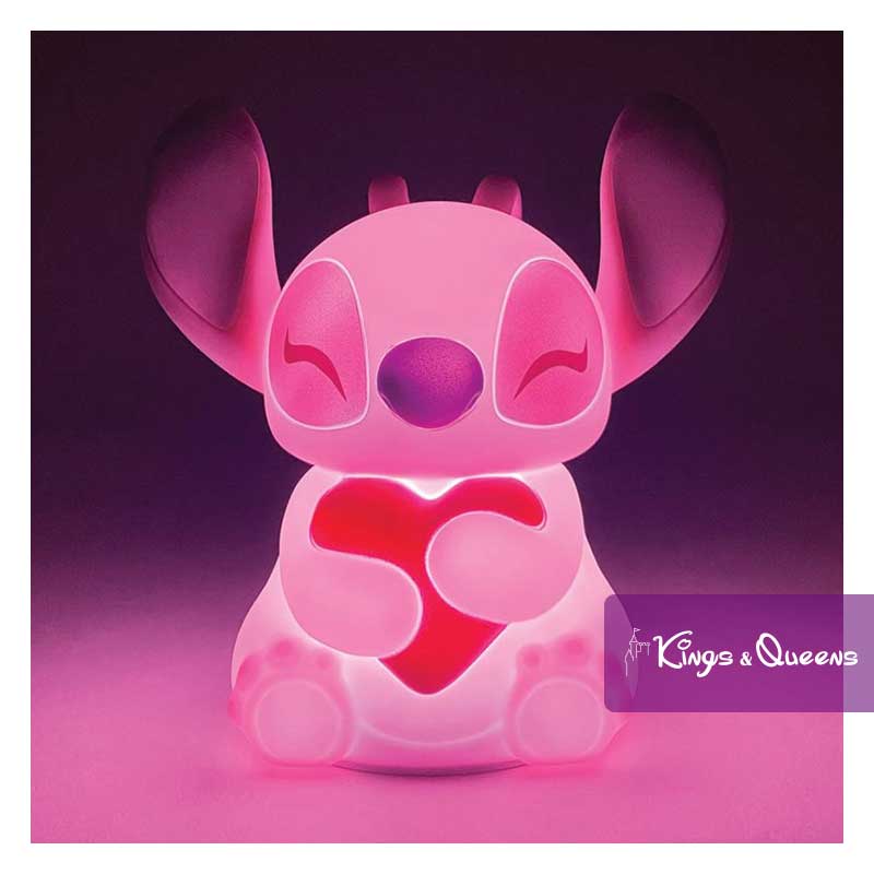 Disney Grand Jester Illuminated LED Lamp Figure Stitch Angel Heart 6018033