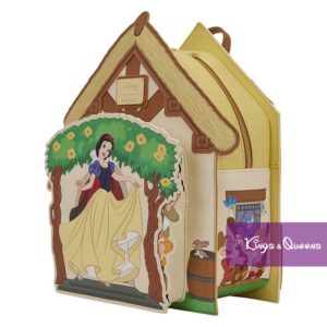 Disney Loungefly Backpack Snow White Seven Dwarfs Cottage WDBK4488