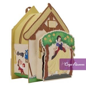 Disney Loungefly Backpack Snow White Seven Dwarfs Cottage WDBK4488