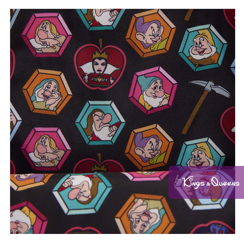 Disney Loungefly Sling Bag Snow White Seven Dwarfs Evil Queen WDTB3487