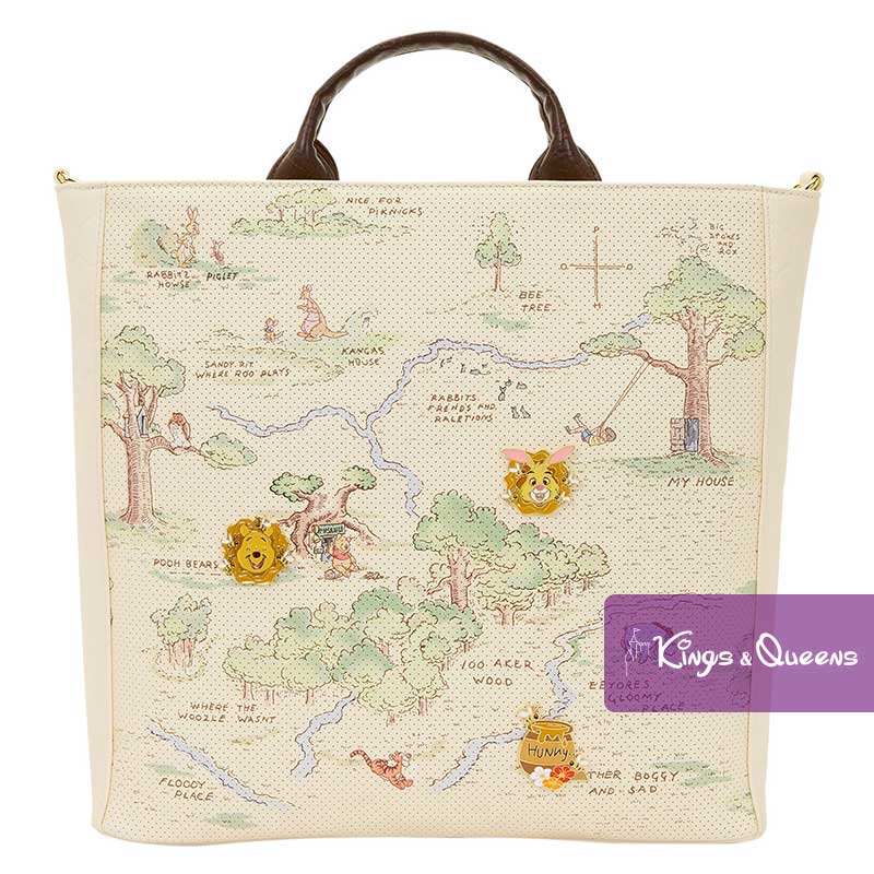 disney_loungefly_tote_crossbody_bag_winnie_pooh_pin_wdtb3483_1 Disney Loungefly Tote Crossbody Bag Pin Winnie the Pooh Hundred Acre Wood Map Tigger Eeyore Piglet WDTB3483