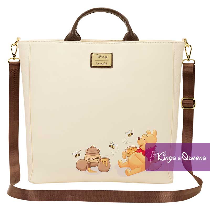 Disney Loungefly Tote Crossbody Bag Pin Winnie the Pooh Hundred Acre Wood Map Tigger Eeyore Piglet WDTB3483