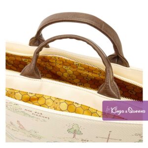 Disney Loungefly Tote Crossbody Bag Pin Winnie the Pooh Hundred Acre Wood Map Tigger Eeyore Piglet WDTB3483