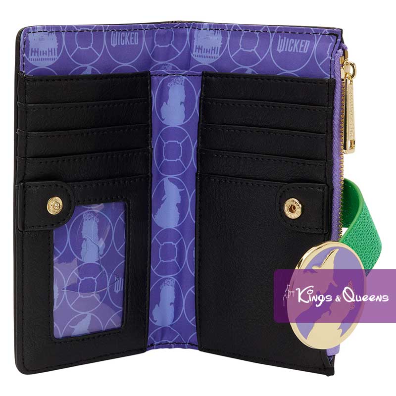 Universal Loungefly Wallet Wicked Elphaba Glinda Witch WIWA0003