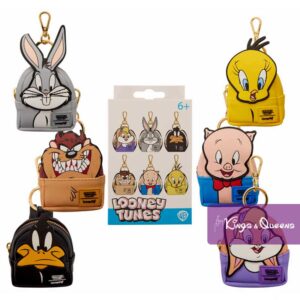 Warner Bros Loungefly Mystery Bag Charm Looney Tunes Porky Pig Lola Bugs Bunny Daffy Duck Taz Devil Tweety WBBC0001