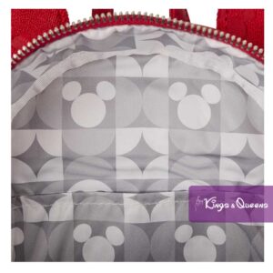 Disney Loungefly Backpack Mickey Mouse Burnout Ears Red WDBK4028