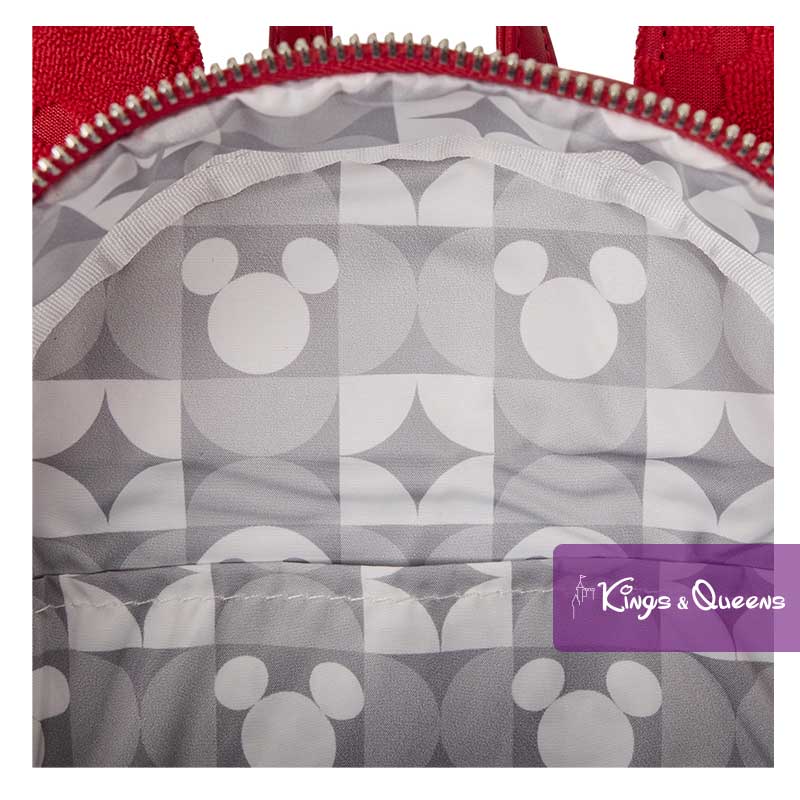 Disney Loungefly Backpack Mickey Mouse Burnout Ears Red WDBK4028