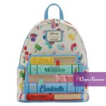 Disney Loungefly Backpack Princess Fairytale Book Little Mermaid Beauty Beast Cinderella Sleeping Snow White WDBK2229