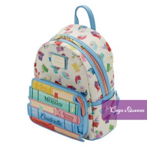 Disney Loungefly Backpack Princess Fairytale Book Little Mermaid Beauty Beast Cinderella Sleeping Snow White WDBK2229