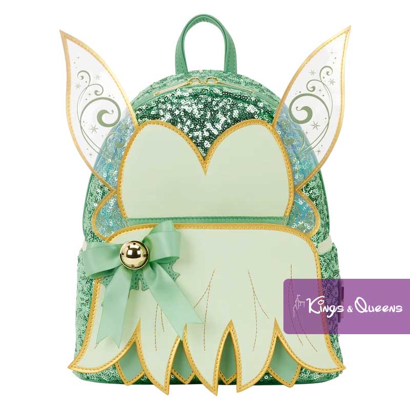 Disney Loungefly Backpack Fairy Tinker Bell Peter Pan Holiday Sequin WDBK4268
