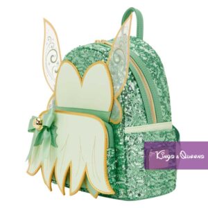 Disney Loungefly Backpack Fairy Tinker Bell Peter Pan Holiday Sequin WDBK4268