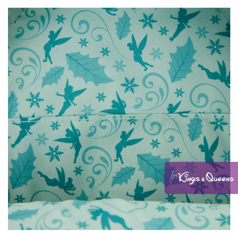 Disney Loungefly Backpack Fairy Tinker Bell Peter Pan Holiday Sequin WDBK4268