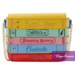 Disney Loungefly Crossbody Bag Princess Fairytale Book Little Mermaid Beauty Beast Cinderella Sleeping Snow White WDTB2499