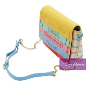 Disney Loungefly Crossbody Bag Princess Fairytale Book Little Mermaid Beauty Beast Cinderella Sleeping Snow White WDTB2499