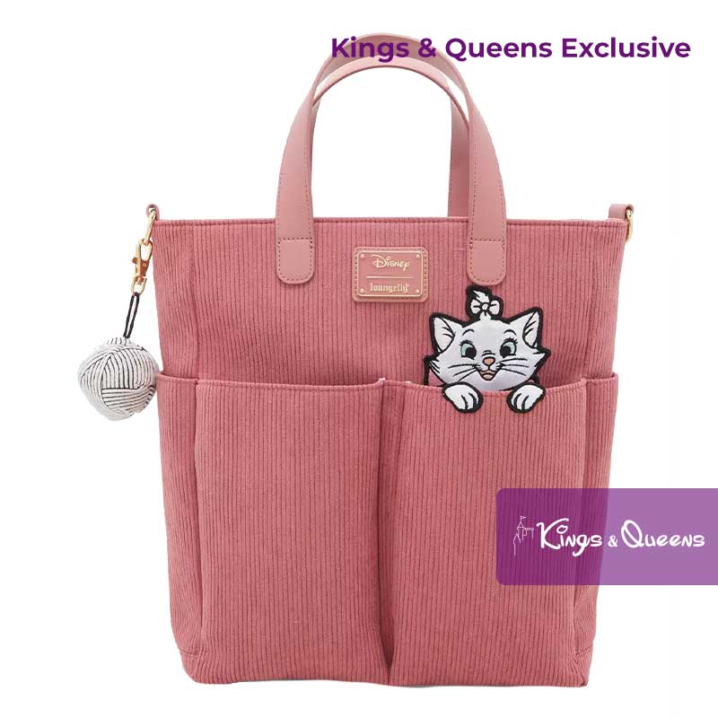Disney Loungefly Exclusive Tote Bag Aristocats Marie Corduroy Yarn WDTB3437