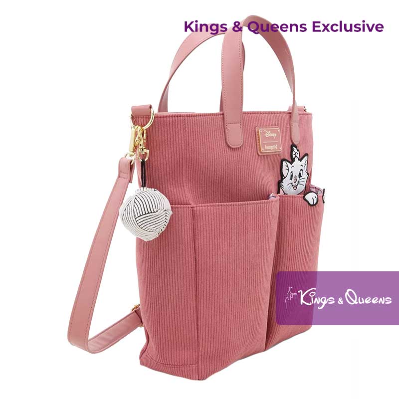 Disney Loungefly Exclusive Tote Bag Aristocats Marie Corduroy Yarn WDTB3437