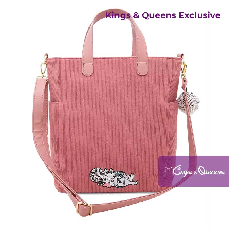 Disney Loungefly Exclusive Tote Bag Aristocats Marie Corduroy Yarn WDTB3437