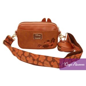 Disney Loungefly Sling Bag Chip Dale Corduroy WDTB3505
