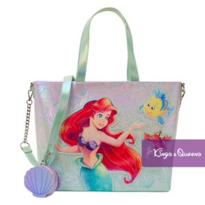 Disney Loungefly Tote Bag The Little Mermaid Ariel Flounder WDTB3509