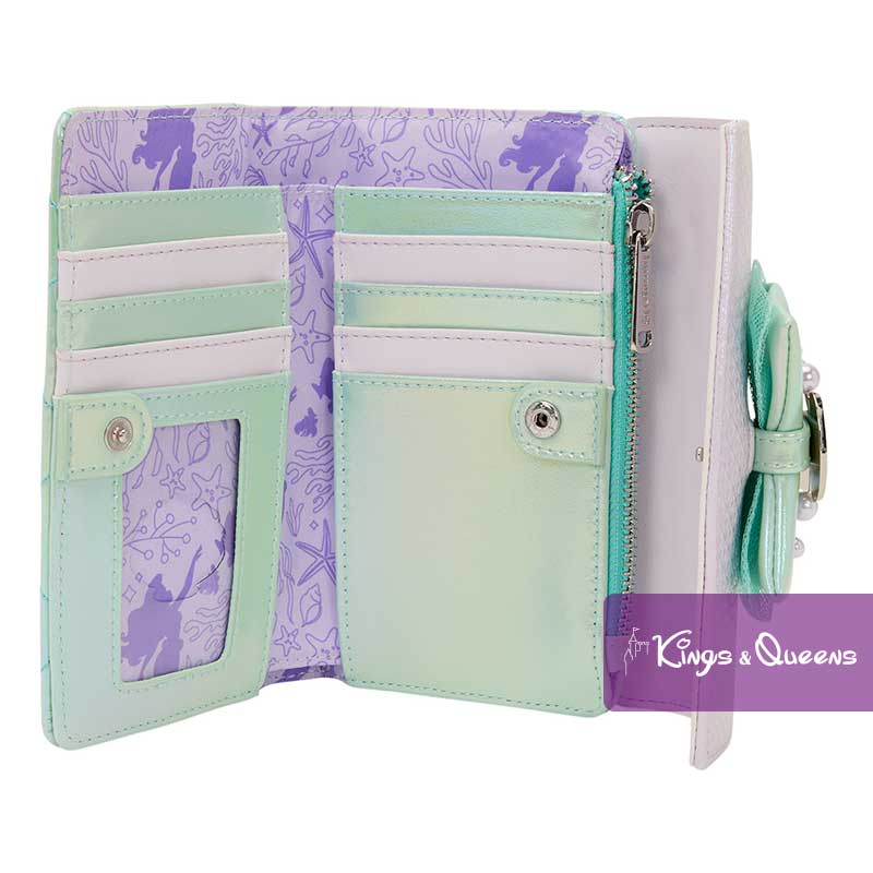 Disney Loungefly Wallet The Little Mermaid Ariel Pearl WDWA3637