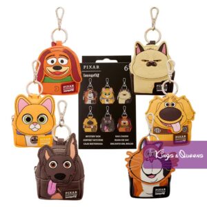 Disney Pixar Loungefly Mystery Bag Charm Slinky Dog Sox Dante Mittens Dug Machiavelli Cat WDBC0034