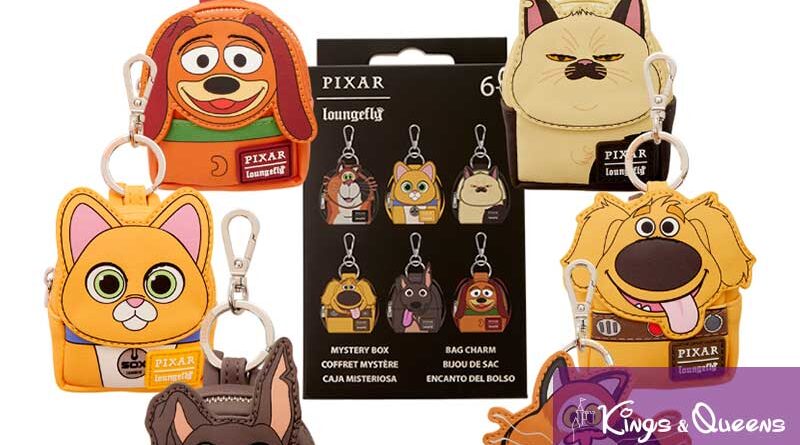 Disney Pixar Loungefly Mystery Bag Charm Slinky Dog Sox Dante Mittens Dug Machiavelli Cat WDBC0034