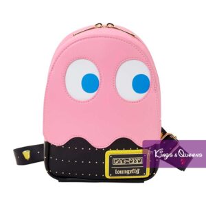Pac Man Loungefly Crossbody Sling Bag Pink Ghost PCMTB0001