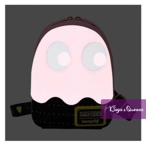 Pac Man Loungefly Crossbody Sling Bag Pink Ghost PCMTB0001