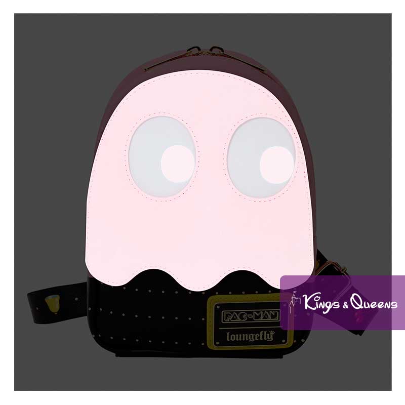 Pac Man Loungefly Crossbody Sling Bag Pink Ghost PCMTB0001