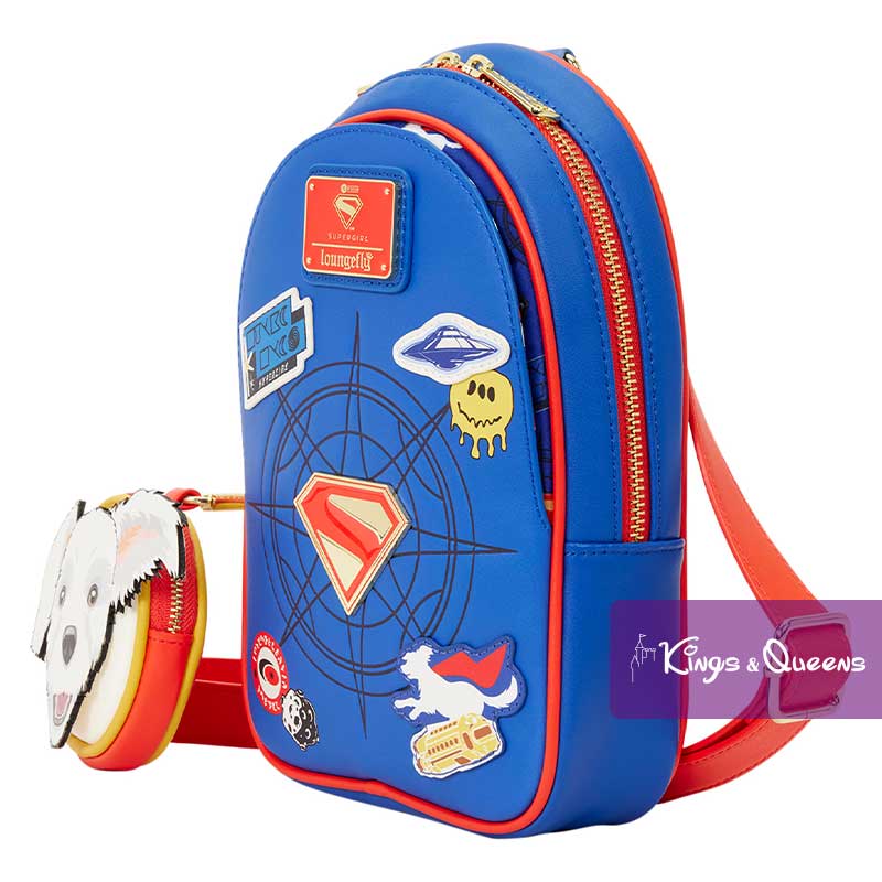 DC Comics Supergirl Loungefly Sling Crossbody Bag Krypto Dog DCCTB0030