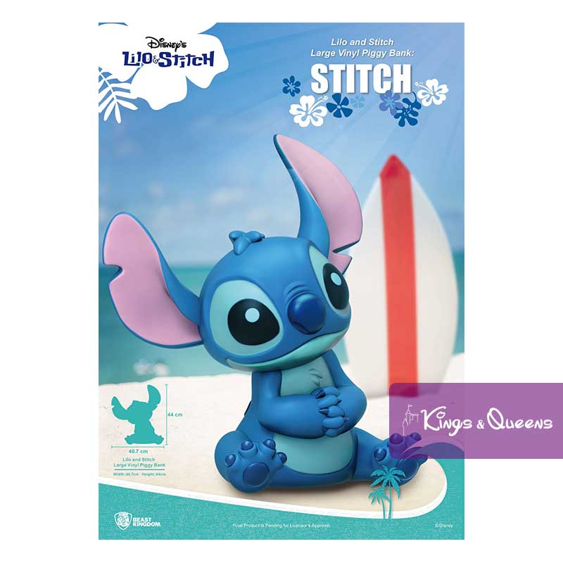 Disney Beast Kingdom Piggy Money Bank Box Stitch BKDVPB-005