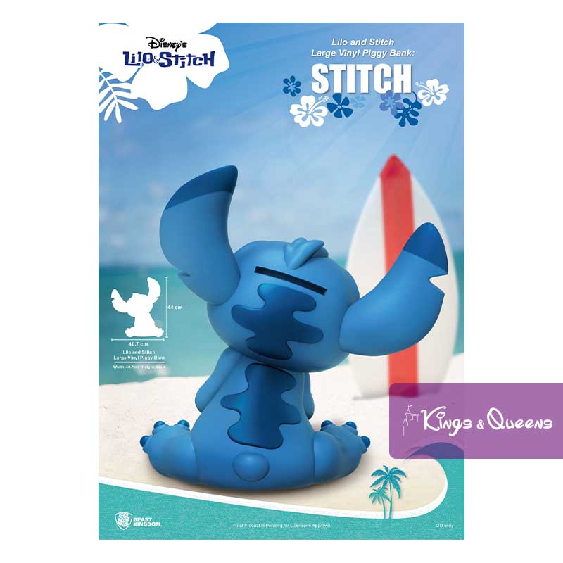 Disney Beast Kingdom Piggy Money Bank Box Stitch BKDVPB-005