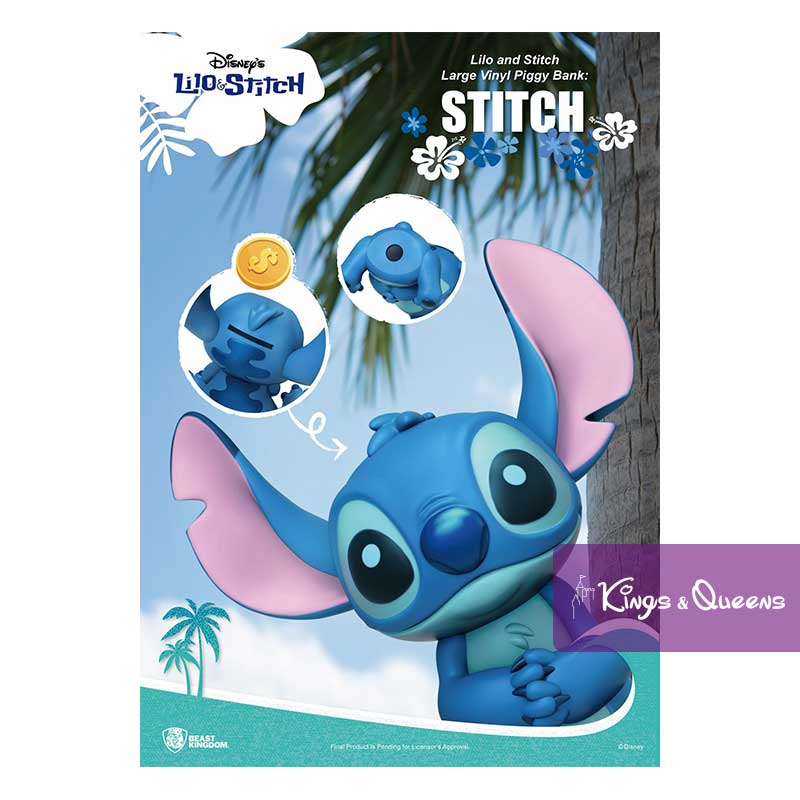 Disney Beast Kingdom Piggy Money Bank Box Stitch BKDVPB-005