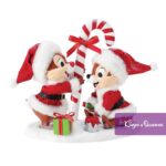 Disney Possible Dreams Department 56 Christmas Figurine Two Sweet Chip Dale Candy Cane 6017720
