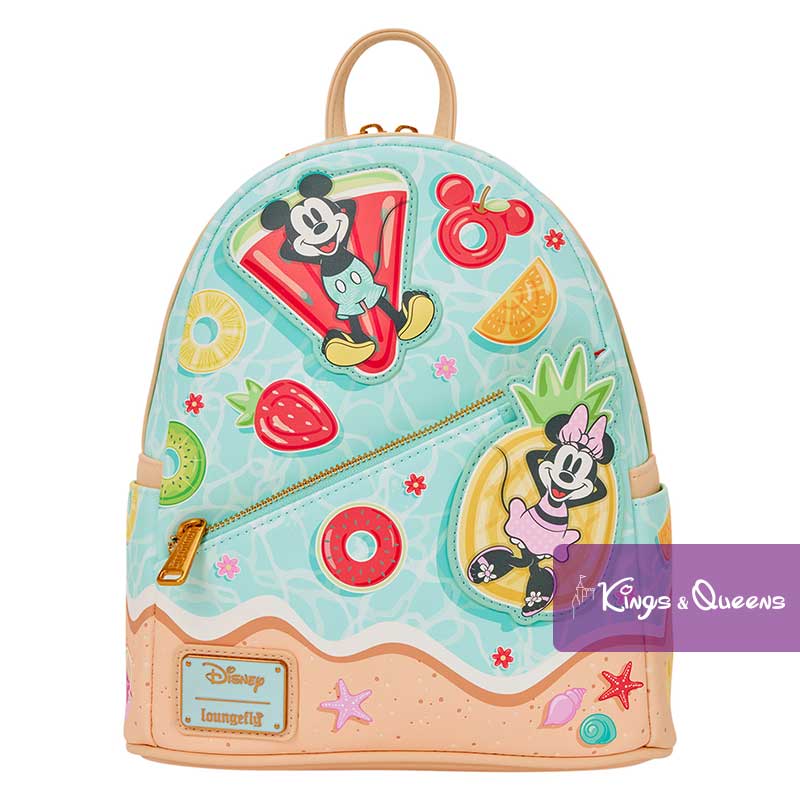 Disney Loungefly Backpack Mickey Minnie Swim Pool Summer WDBK4554
