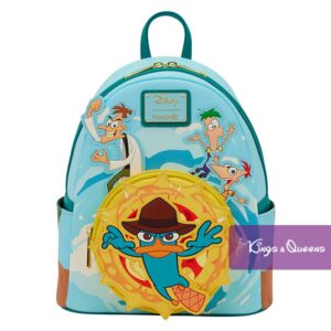 Disney Loungefly Backpack Phineas Ferb Perry Professor Doofenshmitz WDBK4552