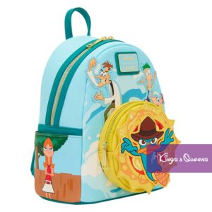 Disney Loungefly Backpack Phineas Ferb Perry Professor Doofenshmitz WDBK4552