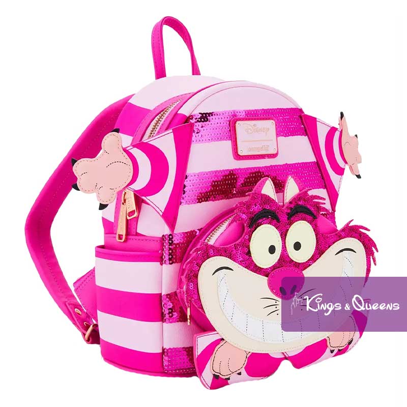 Disney Loungefly Backpack Alice in Wonderland Cheshire Cat Sequin WDBK2446